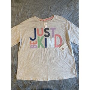 Secret Treasures "Just Be Kind" T-Shirt Womens Size Small (4-6) Short Sleeve Tee